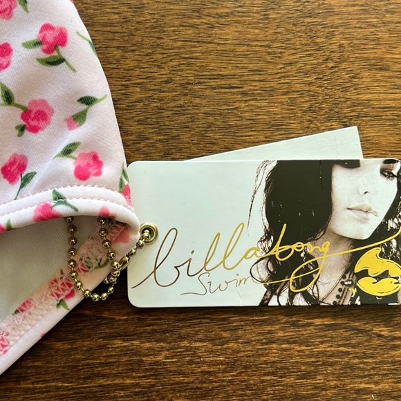 NWT Y2K BILLABONG PINK ROSEBUD BIKINI SIZE LARGE - Picture 7 of 11